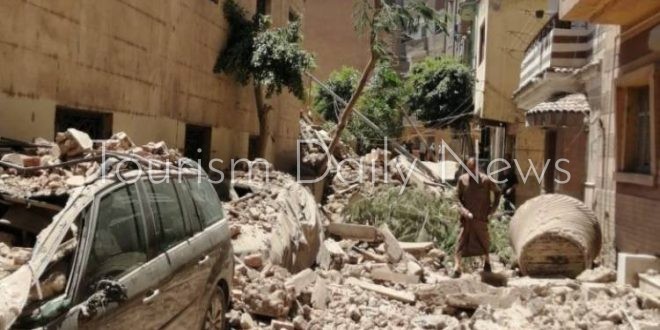 انهيار مآذنة مسجد سيدي سلامة ولجنة أثرية هندسية تتوجه لمدينة سمنود