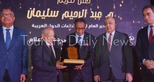 الساحة الخارجية لفندق مدينة الإنتاج الإعلامي تستقبل احتفال المنتجين العرب