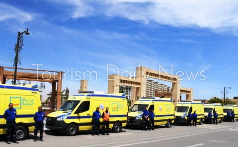 انتشار مكثف لسيارات الإسعاف بجميع طرق ومحاور مدن البحر الأحمر