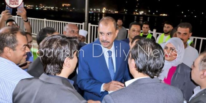 محافظ سوهاج يفتتح المرسى السياحي بالكورنيش الغربي