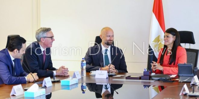 الدكتورة رانيا المشاط، وزيرة التخطيط والتنمية الاقتصادية والتعاون الدولي، تستقبل أعضاء مجلس إدارة شركة سكاتك النرويجية