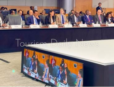 الدكتورة رانيا المشاط، وزيرة التخطيط والتنمية الاقتصادية والتعاون الدولي، خلال مُشاركتها باجتماعات صندوق النقد والبنك الدوليين بواشنطن