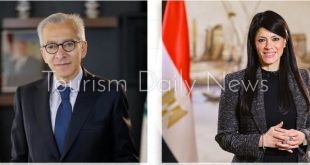 الدكتورة رانيا المشاط، وزيرة التخطيط والتنمية الاقتصادية والتعاون الدولي، مع الدكتور عامر البساط، وزير الاقتصاد والتجارة اللبناني