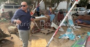 حملات لرفع الإشغالات بشارع مصطفى النحاس وإعادة المظهر الحضاري للمنطقة