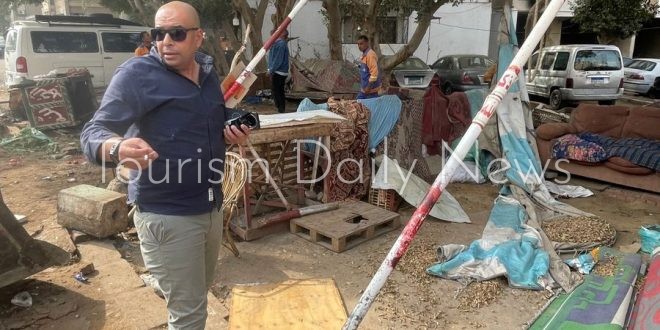 حملات لرفع الإشغالات بشارع مصطفى النحاس وإعادة المظهر الحضاري للمنطقة