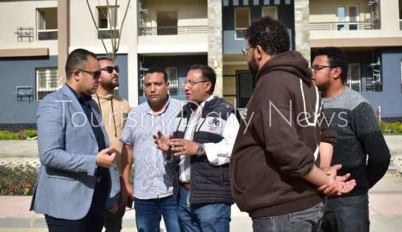 جهاز القرى السياحية يتابع أعمال اللاندسكيب وممشى الدراجات بمدينة العلمين