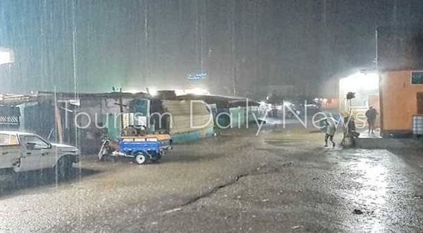 شبورة وتراجع كبير في درجات الحرارة وسيول في رأس بيناس ومرسى علم وشلاتين