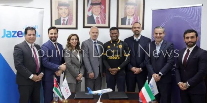 طيران الجزيرة أول شركة تسير رحلات منتظمة من وإلى مطار عمّان الجديد