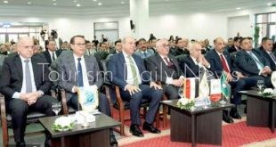 خلال الجلسة الافتتاحية لأعمال المؤتمر الدولى الأول حول الإطار القانونى لحوادث الطيران