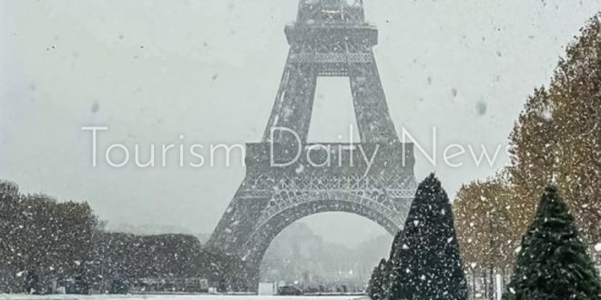 شلل في باريس واضطراب في حركة الملاحة الجوية بسبب موجة طقس شتوي قاسية