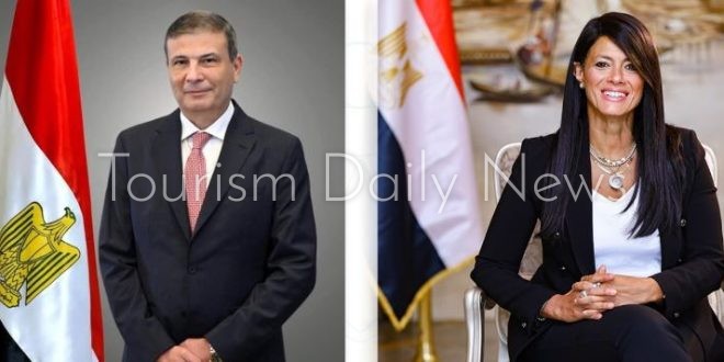 الدكتورة رانيا المشاط، وزيرة التخطيط والتنمية الاقتصادية والتعاون الدولي، وعلاء فاروق، وزير الزراعة واستصلاح الأراضي