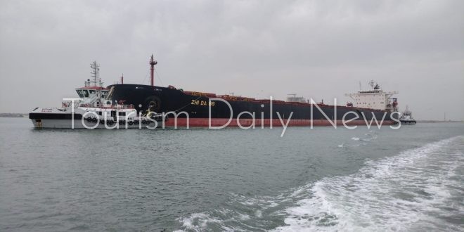 ميناء دمياط يستقبل أكبر حمولة بضائع منذ افتتاحه بعد رسو سفينة صينية