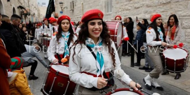كنائس فلسطين تبدأ احتفالات عيد الميلاد المجيد .. وصول 4 مواكب لساحة المهد