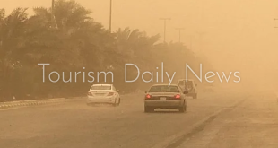 عواصف ترابية وانعدام الرؤية في تبوك والجوف والحدود الشمالية السعودية