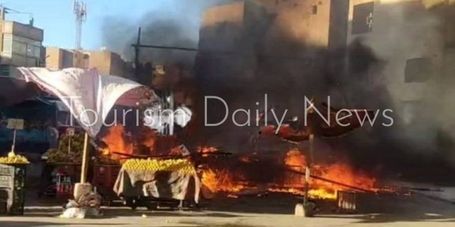 نشوب حريق في فرن كنافة دون إصابات بمنطقة بنزين في قنا