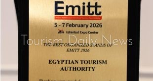 جناح مصر بمعرض EMITT السياحي يحصد جائزة أفضل جناح من حيث التصميم