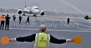 مطار القاهرة يستقبل أول طائرة إيرباص A350-900 وتنضم لأسطول مصر للطيران
