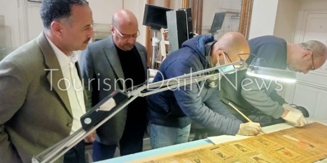 المتحف المصري بالتحرير ينتهي من أعمال ترميم بردية الكاتب أوسر- حات - مس