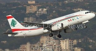 طيران الشرق الأوسط ترسل طائرة إيرباص للهبوط التجريبي في ​مطار القليعات