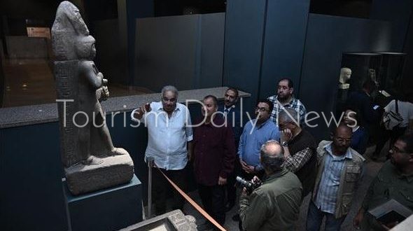 استعدادات في متحف الأقصر لافتتاح قاعة الخبيئة بعد انتهاء التطوير