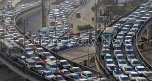 حركة المرور في شوارع ومحاور القاهرة والجيزة