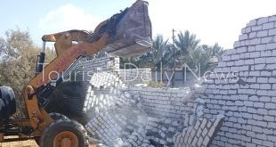 حملات موسعة لإزالة التعديات في مراكز ومدن البحيرة