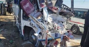 طريق الموت بالسادات يقتل 8 ويصيب 4 في تصادم مروع بين ربع نقل وجامبو