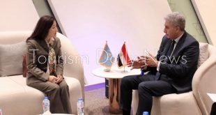 خلال لقاء شريف فتحي وزير السياحة والآثار مع تشيتوسي نوجوتشي، الممثل المقيم لبرنامج الأمم المتحدة الإنمائي (UNDP) في مصر