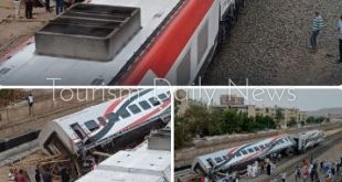 إصابة 3 أشخاص في انقلاب عربة قطار روسي بأسوان وإعادة انتظام الحركة