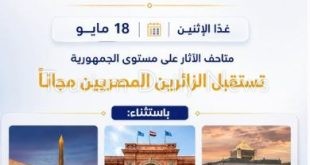 اليوم .. السياحة تفتح جميع متاحفها مجاناً أمام المصريين وتستثني 3