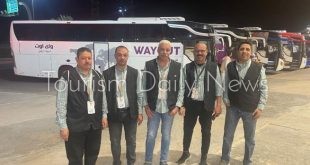 حافلات سياحية موديل 2025 و2026 لنقل حجاج البر إلى مقار إقامتهم في السعودية