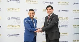 الاتحاد للطيران توقع اتفاقية مشاركة بالرمز مع الخطوط الأوزبكية