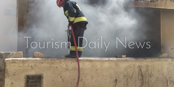 الحماية المدنية بالبحر الأحمر تسيطر على حريق داخل فيلا بالغردقة