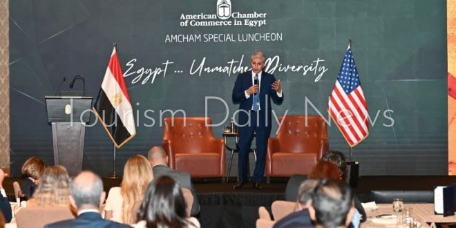 وزير السياحة بغرفة التجارة الأمريكية: مصر وجهة طوال العام وتلبي كل الأذواق