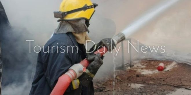 حريق يلتهم 12 مولداً كهربائياً بمجمع سكني في بغداد والدفاع المدني يسيطر