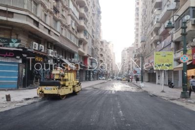 تطوير شارع خالد بن الوليد بالإسكندرية
