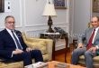 الدكتور بدر عبد العاطي، وزير الخارجية، خلال لقائه الدكتور خالد العناني، المدير العام لمنظمة اليونسكو