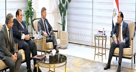سيباستيان بازين، رئيس «أكور»، خلال لقائه مع رئيس الوزراء الدكتور مصطفى مدبولي