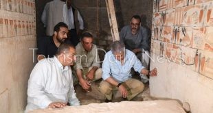 وزير السياحة يتفقد أعمال البعثة الأثرية بآثار سقارة وجبانة الملك مرنرع