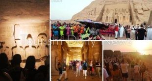 تعامد الشمس ينعش السياحة الثقافية في مصر ويدعم الإقامة والنقل السياحي