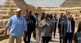 رئيس جنوب أفريقيا يزور المتحف الكبير وأهرامات الجيزة بمرافقة وزير السياحة