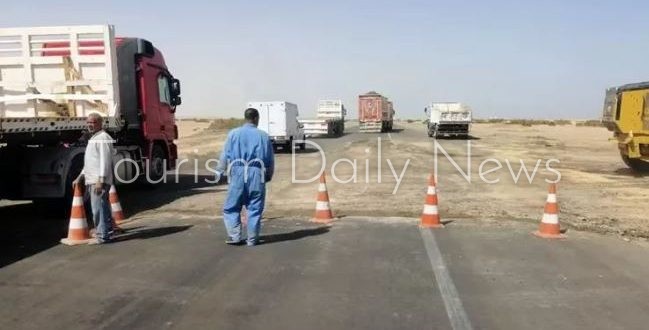 إصلاح طريق رأس غارب الزعفرانة يعزز أمان الرحلات السياحية بالبحر الأحمر