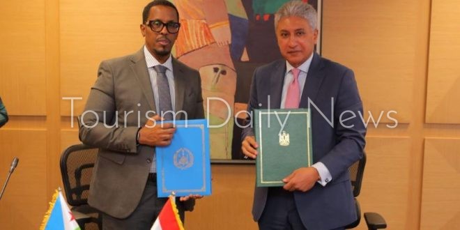 فتحي يستقبل وزير تجارة وسياحة جيبوتي لبحث سبل تعزيز التعاون المشترك
